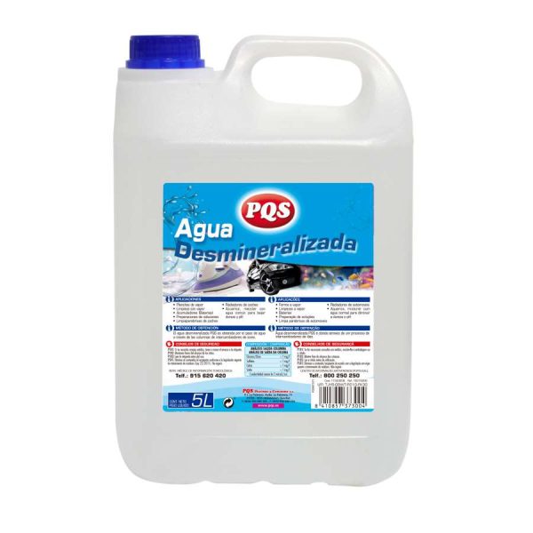 Agua destilada  5 l.