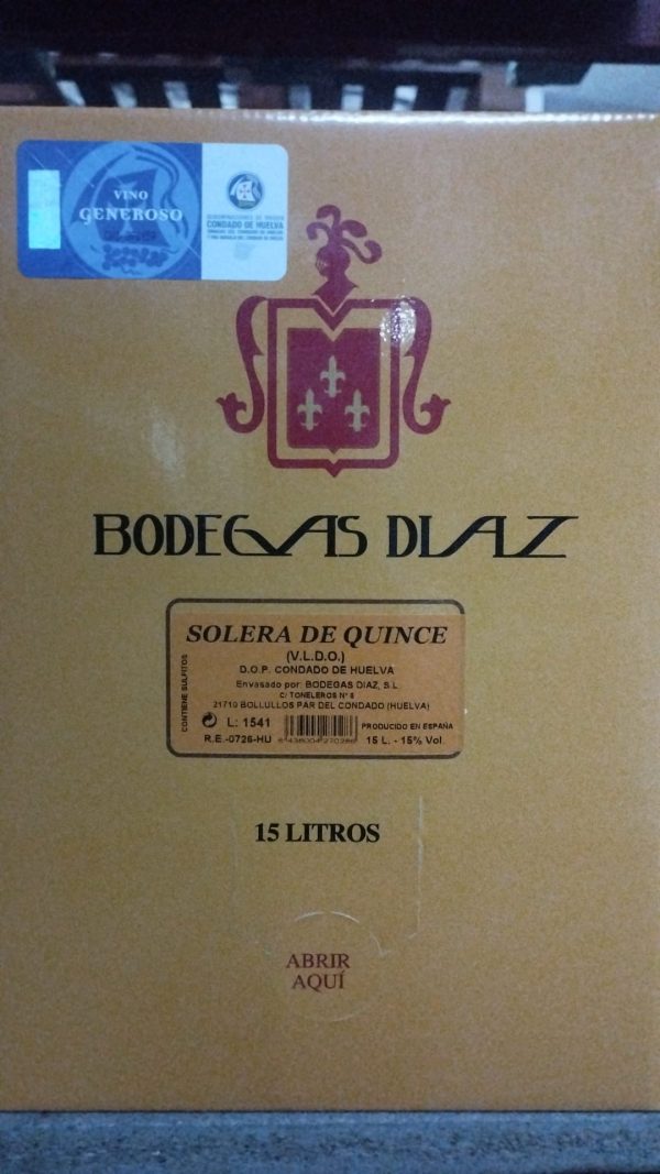 Vb. solera fina 15º 15 lt.