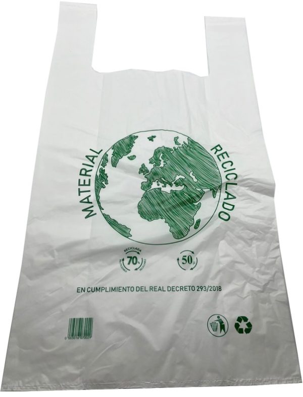 Bolsas plasbel camiseta  100 unds,